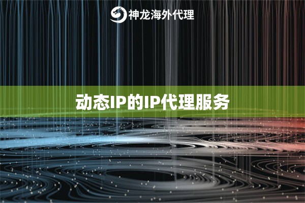 动态IP的IP代理服务