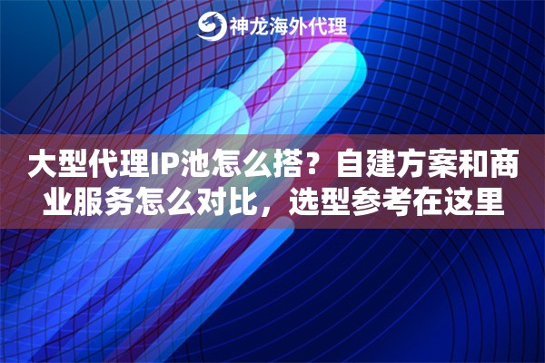 大型代理IP池怎么搭?自建方案和商业服务怎么对比,选型参考在这里 大型代理IP池怎么搭?自建方案和商业服务怎么对比,选型参考在这里