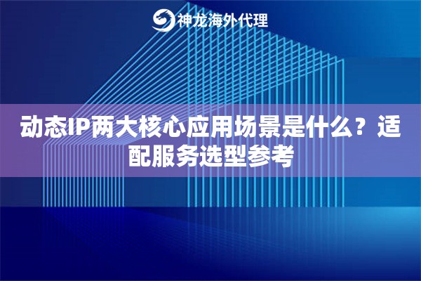 动态IP两大核心应用场景是什么？适配服务选型参考