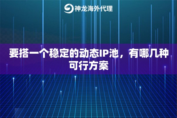 要搭一个稳定的动态IP池，有哪几种可行方案