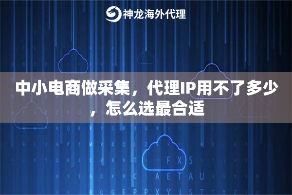 中小电商做采集，代理IP用不了多少，怎么选最合适