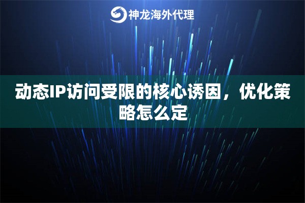 动态IP访问受限的核心诱因，优化策略怎么定