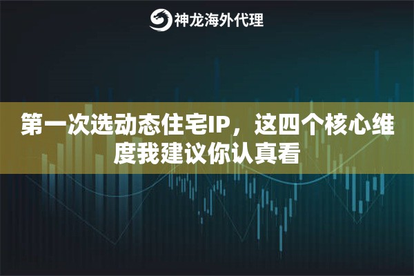 第一次选动态住宅IP，这四个核心维度我建议你认真看