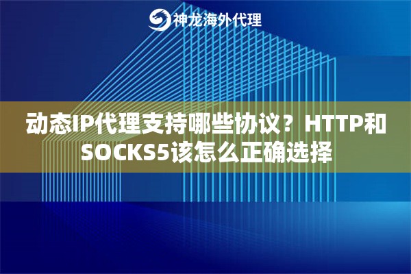 动态IP代理支持哪些协议？HTTP和SOCKS5该怎么正确选择