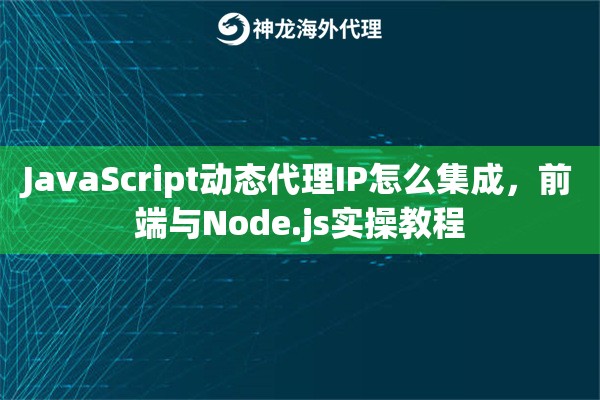 JavaScript动态代理IP怎么集成，前端与Node.js实操教程