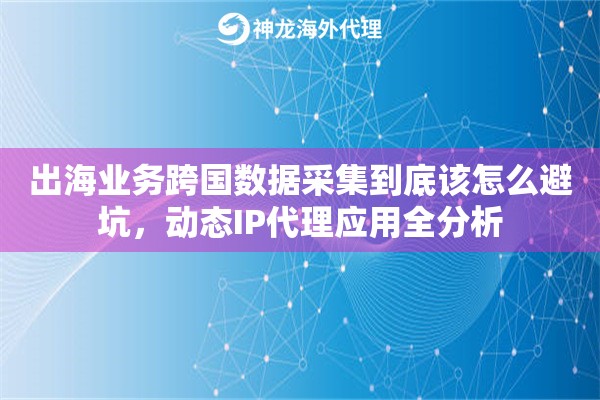 出海业务跨国数据采集到底该怎么避坑，动态IP代理应用全分析