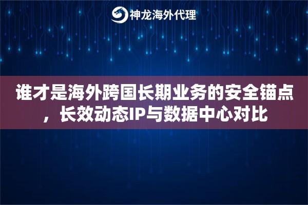 谁才是海外跨国长期业务的安全锚点,长效动态IP与数据中心对比 谁才是海外跨国长期业务的安全锚点,长效动态IP与数据中心对比