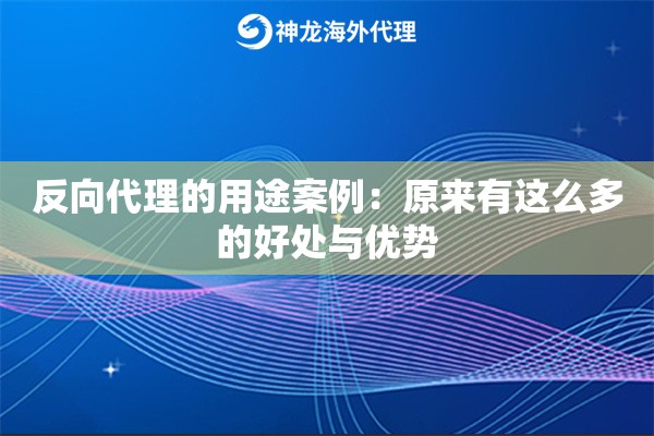 反向代理的用途案例：原来有这么多的好处与优势