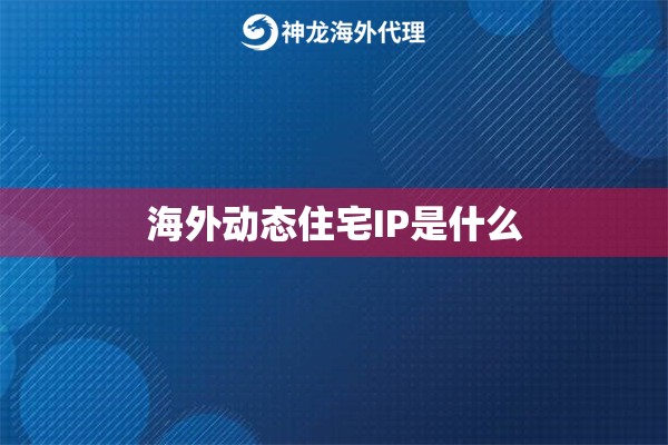 海外动态住宅IP是什么