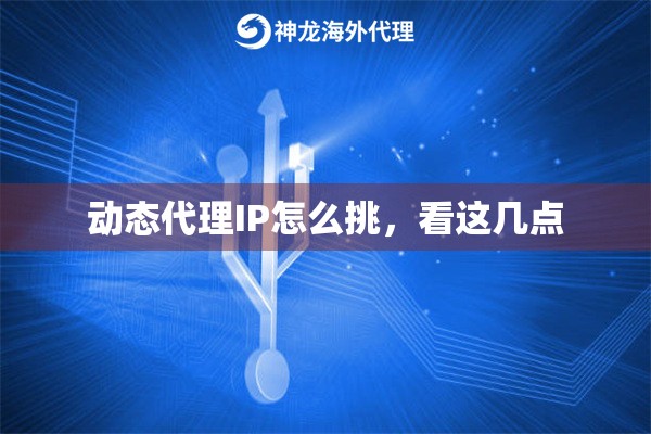 动态代理IP怎么挑，看这几点