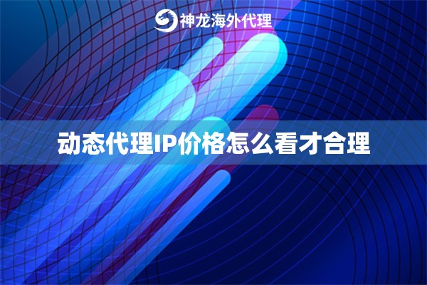 动态代理IP价格怎么看才合理