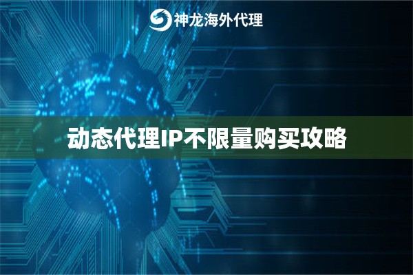 动态代理IP不限量购买攻略