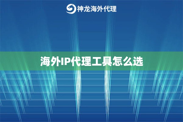 海外IP代理工具怎么选