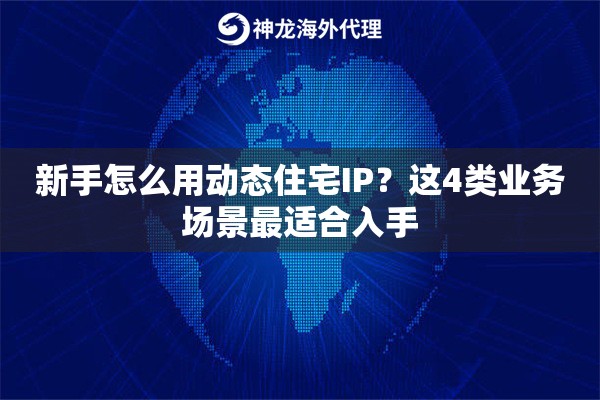 新手怎么用动态住宅IP?这4类业务场景最适合入手 新手怎么用动态住宅IP?这4类业务场景最适合入手