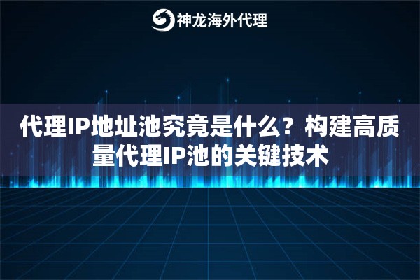 代理IP地址池究竟是什么?构建高质量代理IP池的关键技术 代理IP地址池究竟是什么?构建高质量代理IP池的关键技术