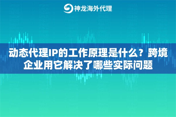 动态代理IP的工作原理是什么?跨境企业用它解决了哪些实际问题 动态代理IP的工作原理是什么?跨境企业用它解决了哪些实际问题
