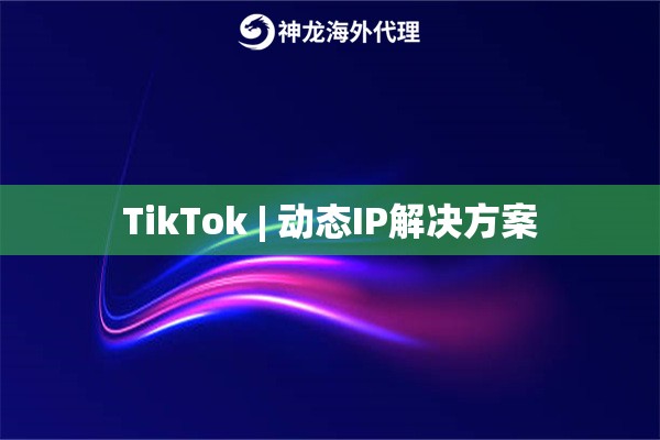 TikTok | 动态IP解决方案