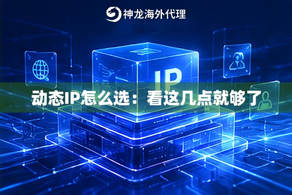 动态IP怎么选:看这几点就够了 动态IP怎么选:看这几点就够了
