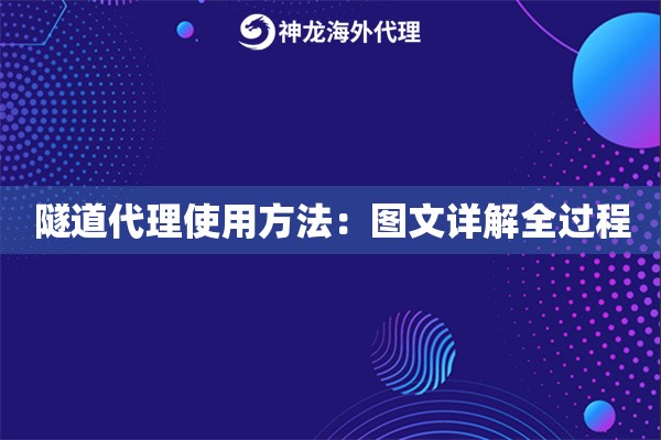 隧道代理使用方法：图文详解全过程