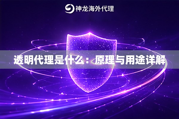 透明代理是什么：原理与用途详解