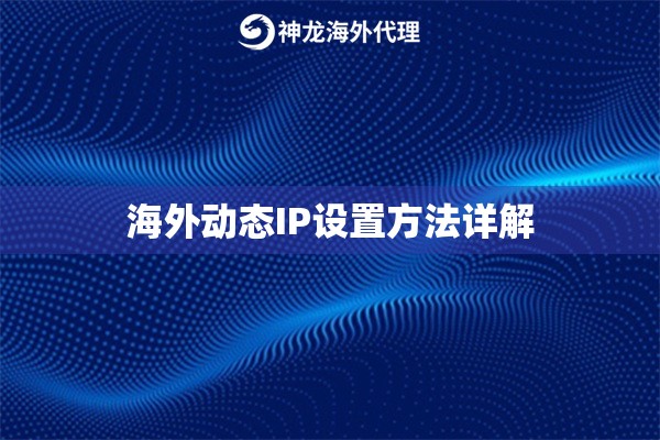 海外动态IP设置方法详解
