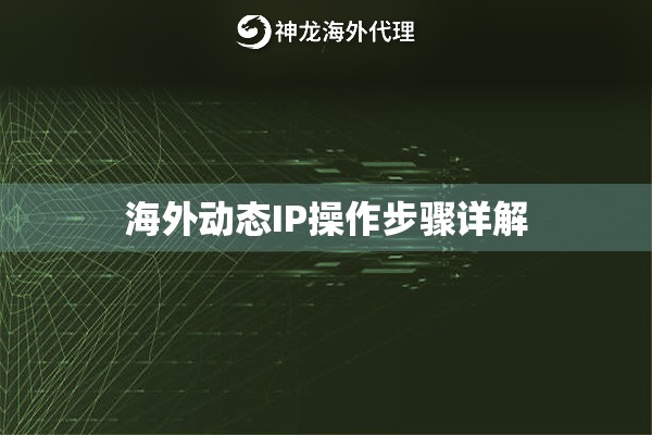 海外动态IP操作步骤详解