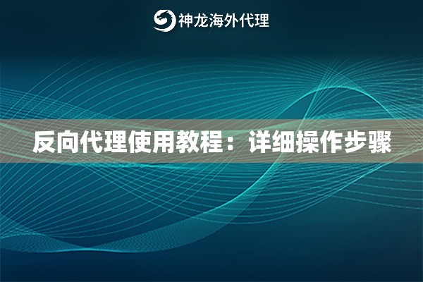 反向代理使用教程:详细操作步骤 反向代理使用教程:详细操作步骤