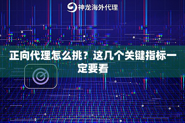 正向代理怎么挑?这几个关键指标一定要看 正向代理怎么挑?这几个关键指标一定要看