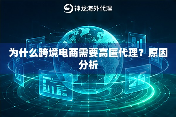 为什么跨境电商需要高匿代理?原因分析 为什么跨境电商需要高匿代理?原因分析