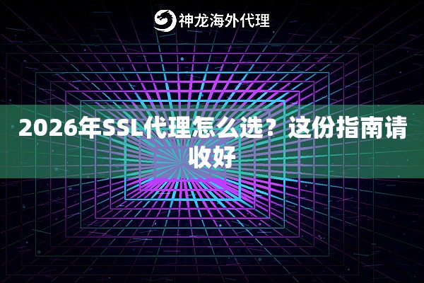 2026年SSL代理怎么选？这份指南请收好
