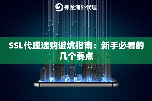 SSL代理选购避坑指南:新手必看的几个要点 SSL代理选购避坑指南:新手必看的几个要点