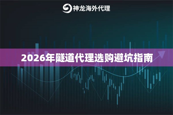 2026年隧道代理选购避坑指南