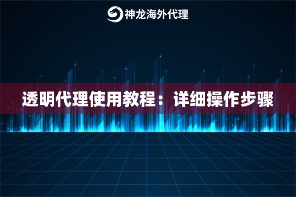透明代理使用教程:详细操作步骤 透明代理使用教程:详细操作步骤