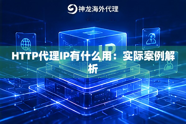 HTTP代理IP有什么用:实际案例解析 HTTP代理IP有什么用:实际案例解析