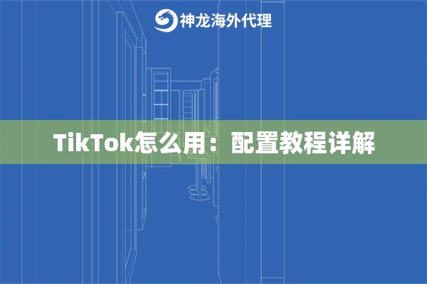 TikTok怎么用：配置教程详解