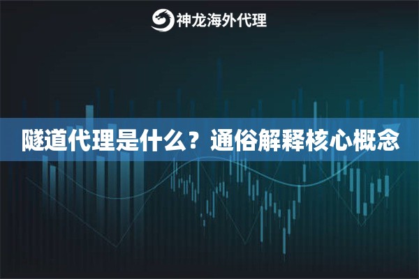 隧道代理是什么？通俗解释核心概念