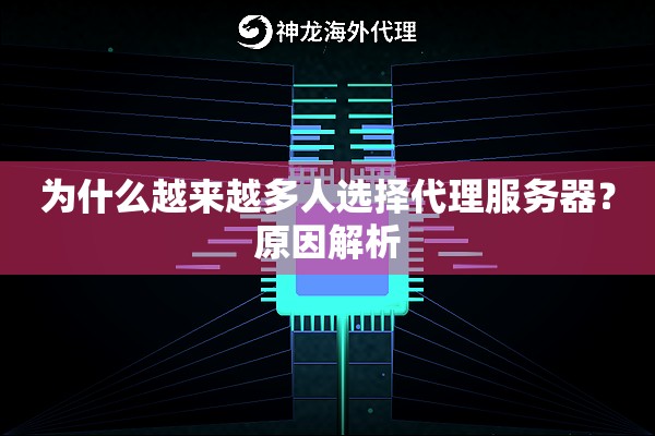 为什么越来越多人选择代理服务器?原因解析 为什么越来越多人选择代理服务器?原因解析