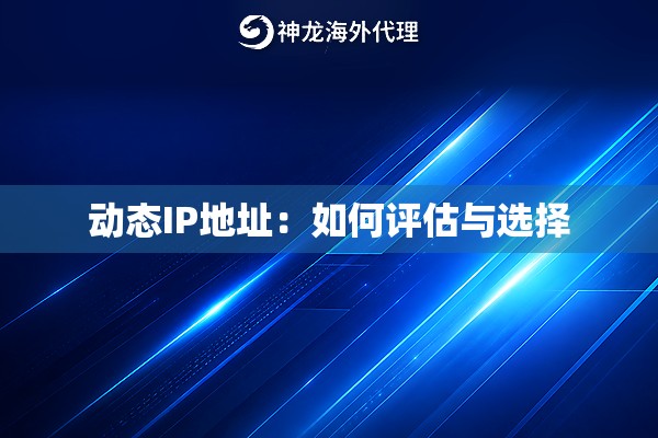 动态IP地址：如何评估与选择