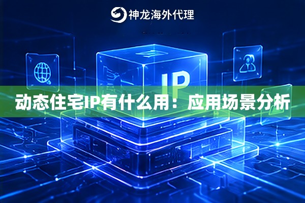 动态住宅IP有什么用：应用场景分析
