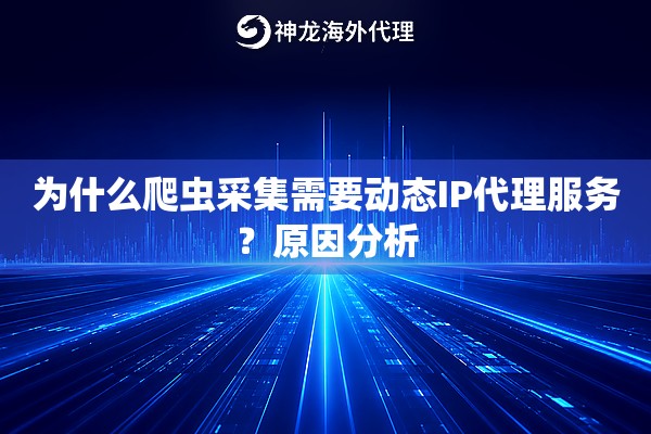 为什么爬虫采集需要动态IP代理服务？原因分析