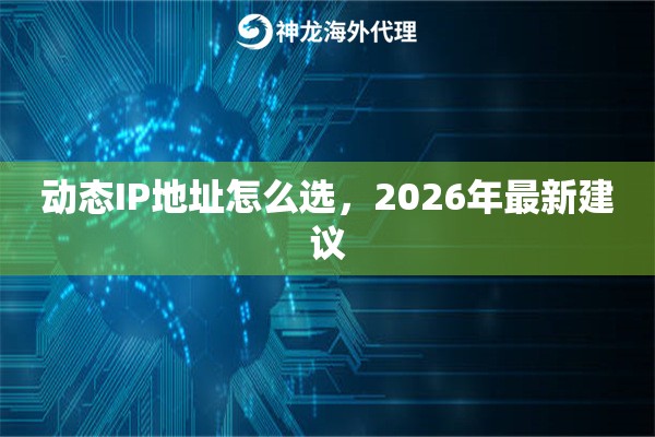 动态IP地址怎么选，2026年最新建议
