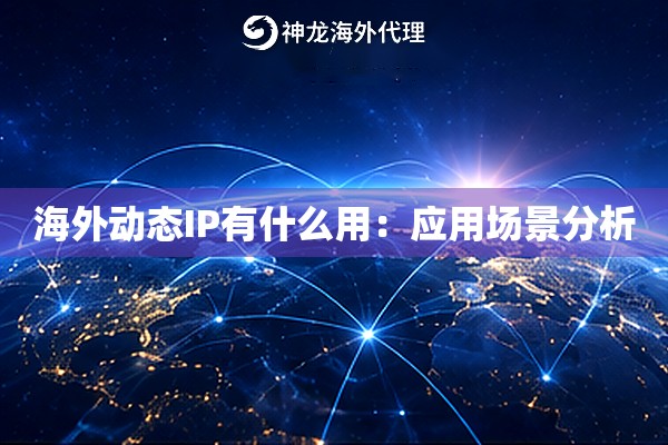 海外动态IP有什么用：应用场景分析