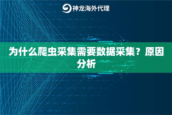 为什么爬虫采集需要数据采集?原因分析 为什么爬虫采集需要数据采集?原因分析