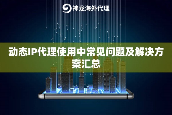 动态IP代理使用中常见问题及解决方案汇总