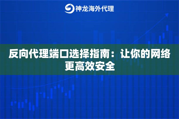 反向代理端口选择指南：让你的网络更高效安全