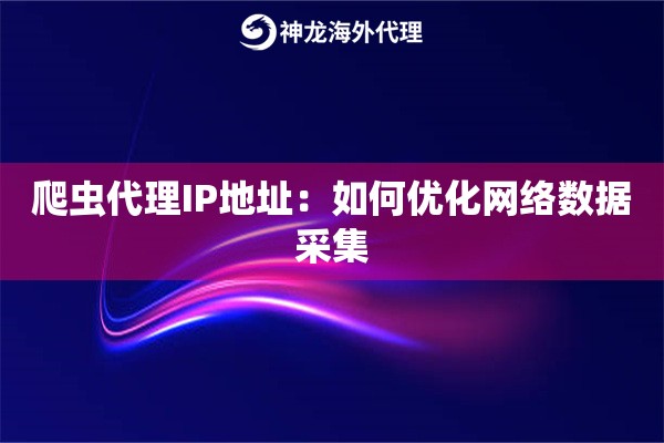 爬虫代理IP地址：如何优化网络数据采集