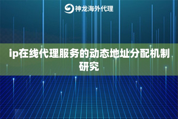 ip在线代理服务的动态地址分配机制研究