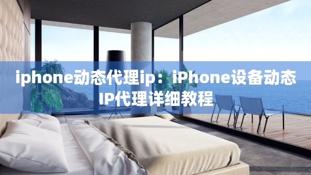 iphone动态代理ip：iPhone设备动态IP代理详细教程