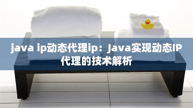 java ip动态代理ip：Java实现动态IP代理的技术解析