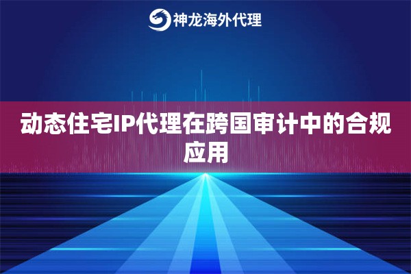 动态住宅IP代理在跨国审计中的合规应用